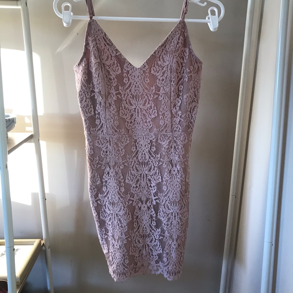 Pink Lace Dress